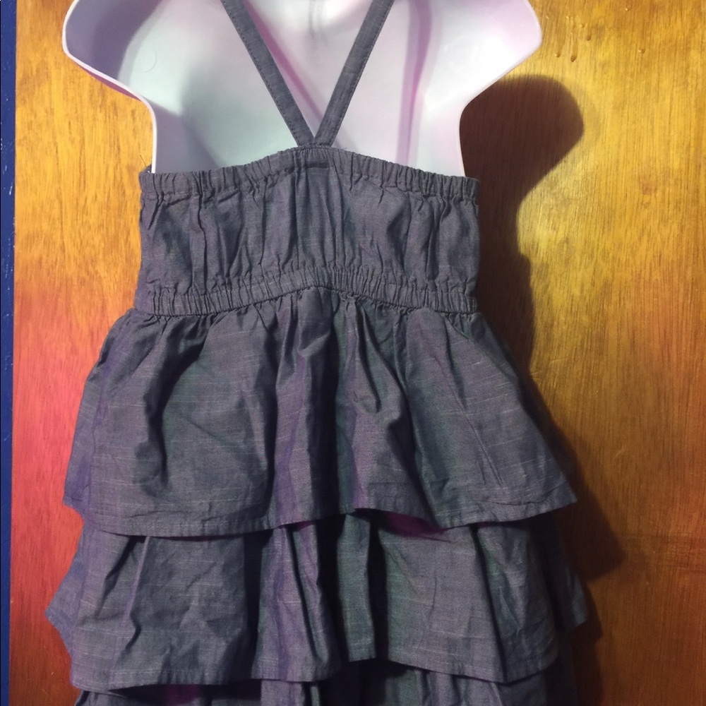 Denim like Cherokee ruffle babydoll dress size: 5T - Picture 3 of 4